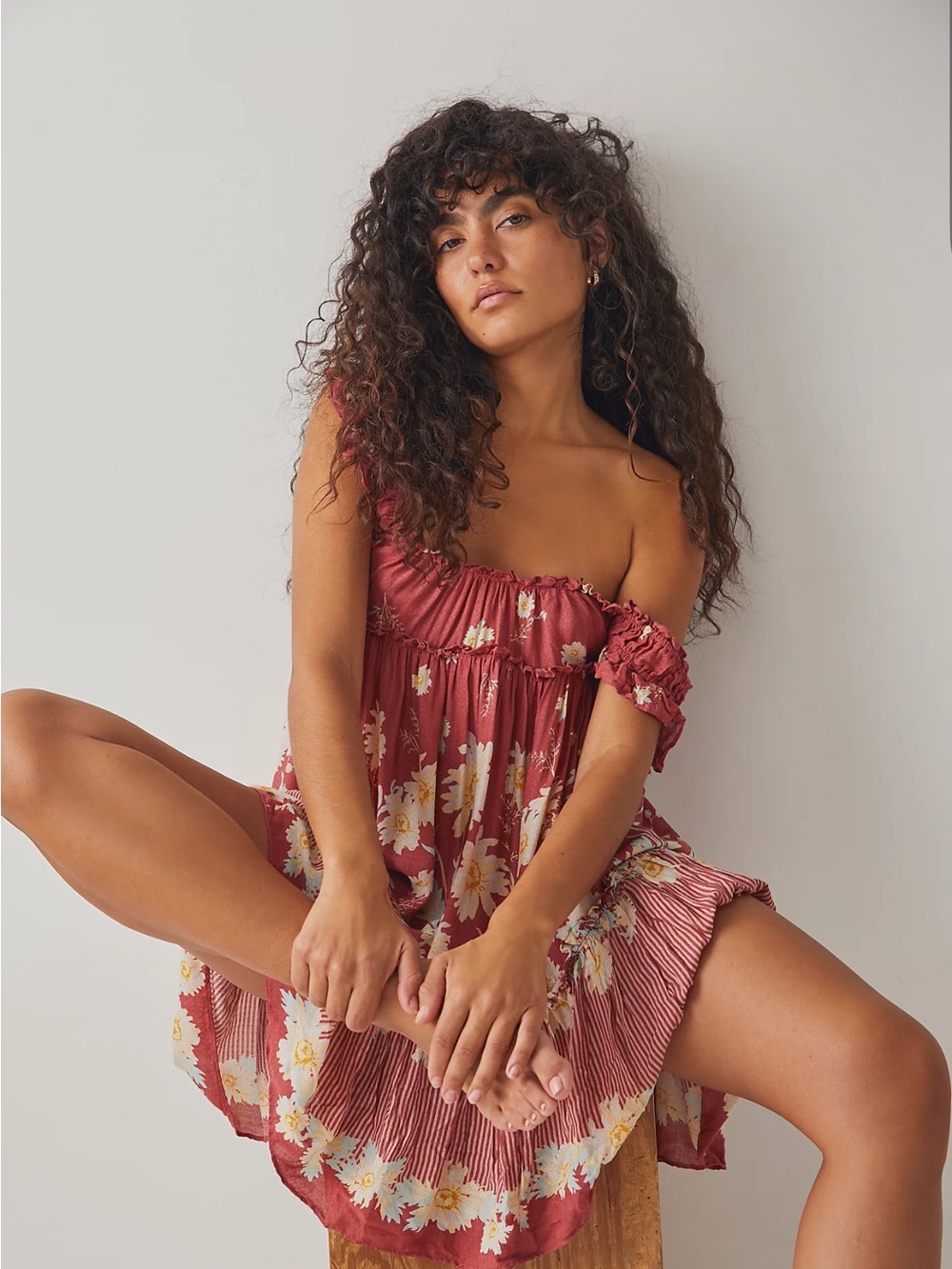 Free People intimately Bali Wild Daisy Mini Dress